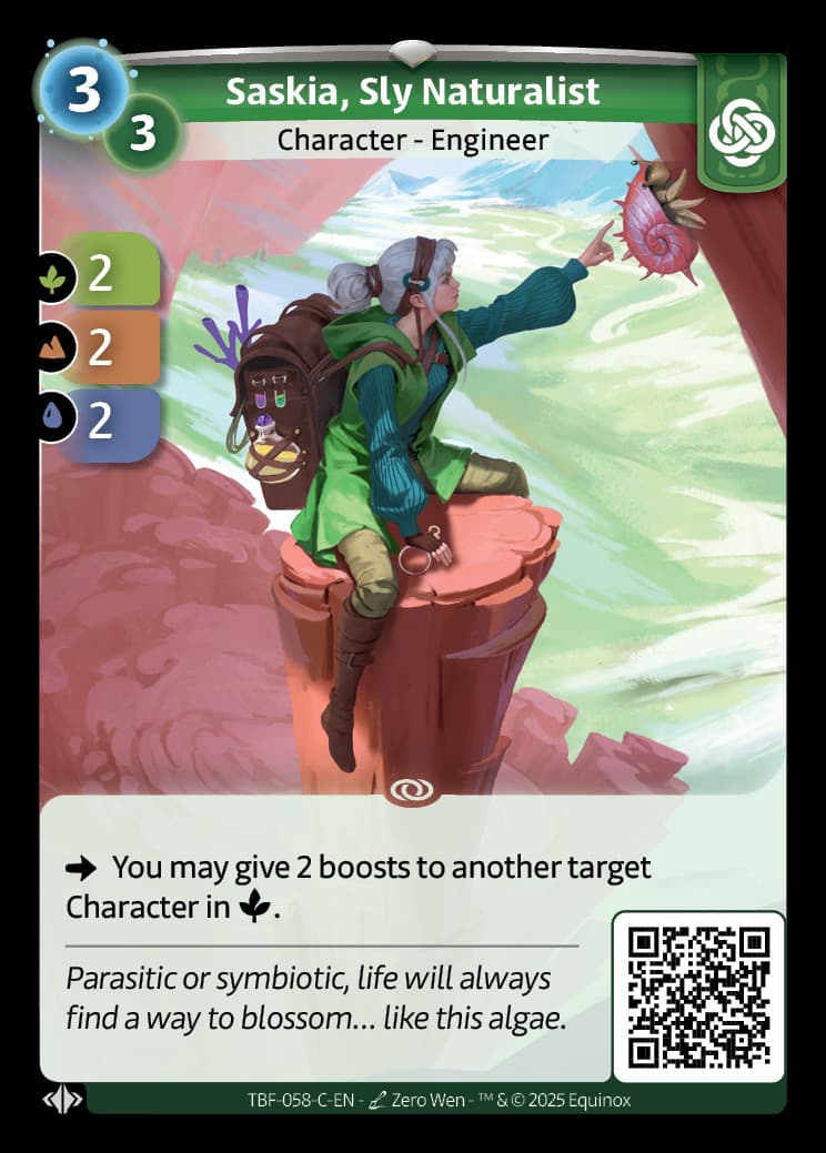 Saskia, Sly Naturalist