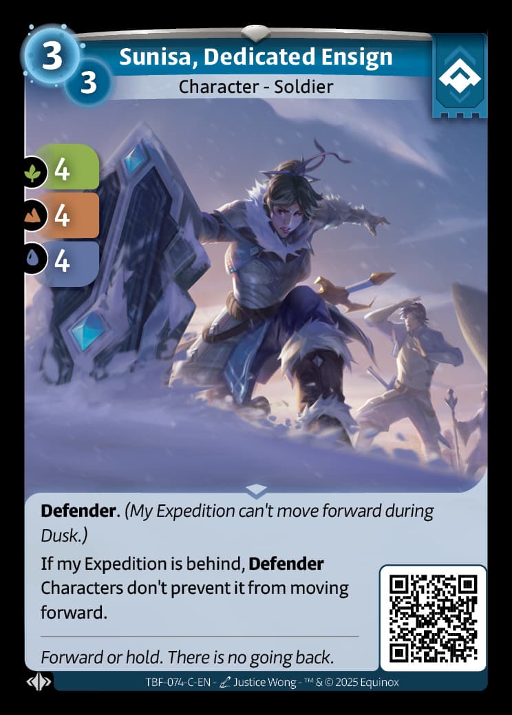 Sunisa, Dedicated Ensign