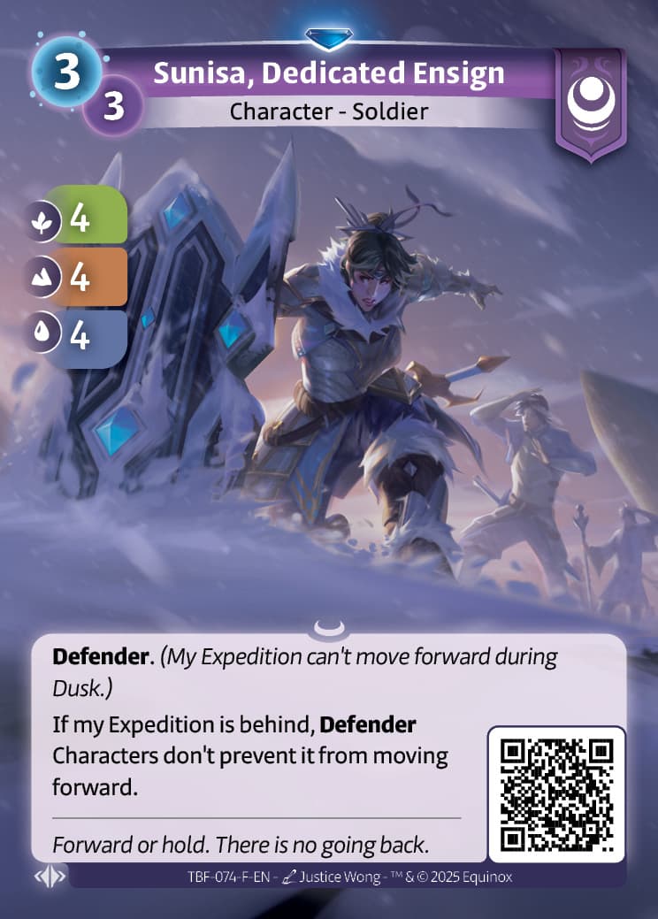 Sunisa, Dedicated Ensign