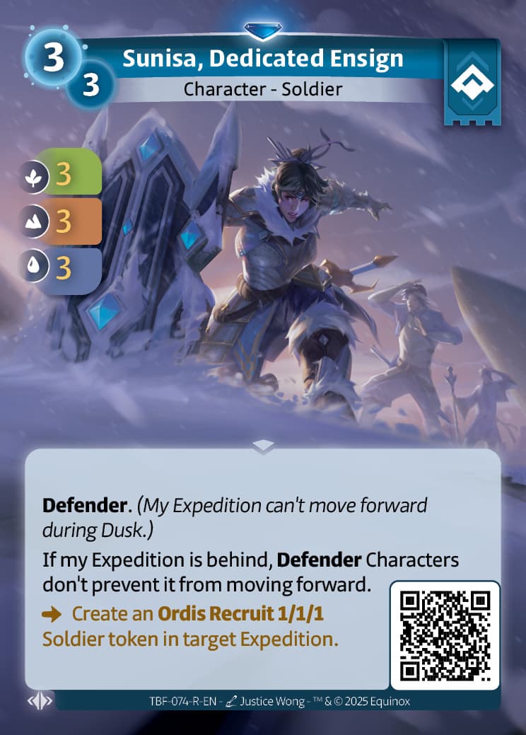 Sunisa, Dedicated Ensign