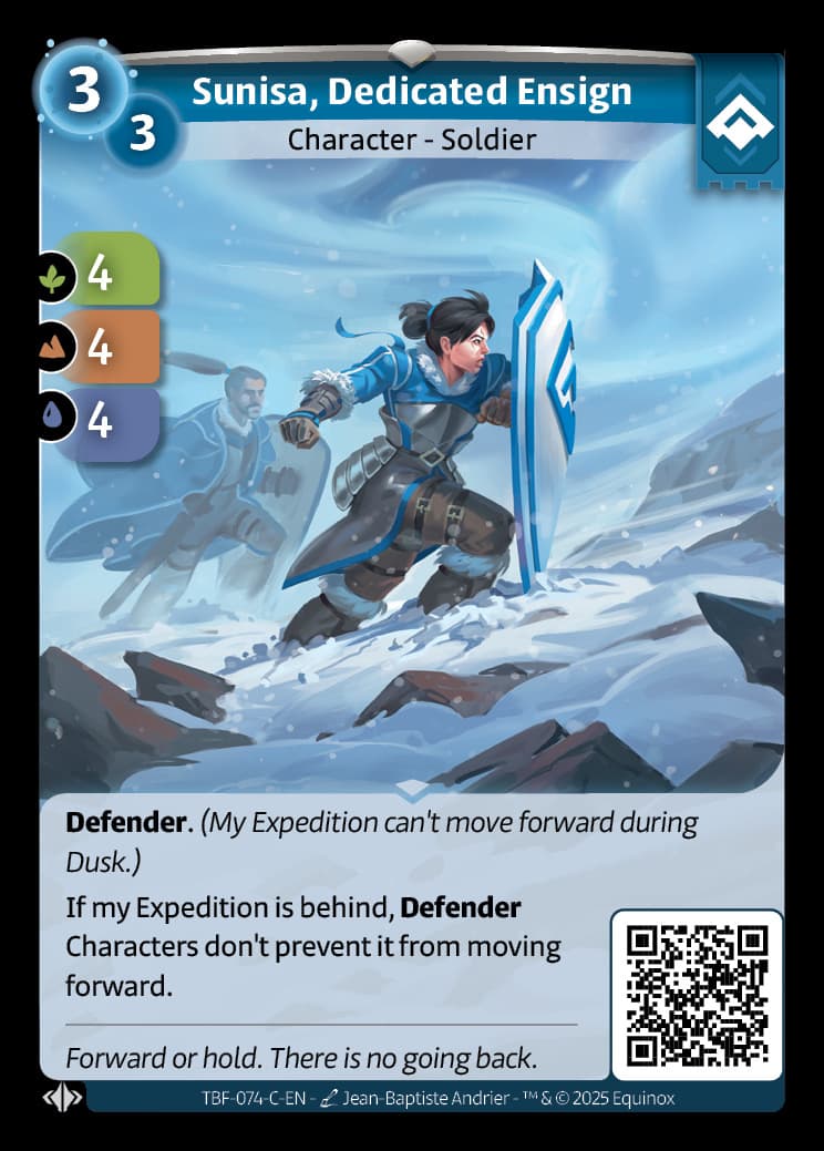 Sunisa, Dedicated Ensign