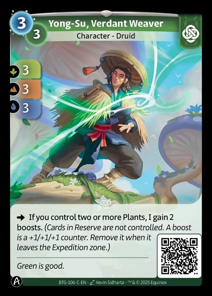 Yong-Su, Verdant Weaver